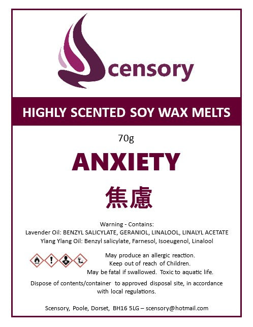 Anxiety Scented Wax Melt Pack