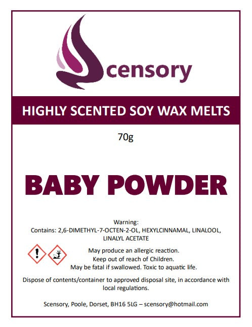 Baby Powder Scented Wax Melt Pack