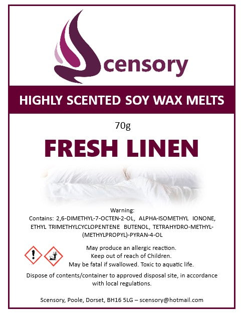 Fresh Linen Scented Wax Melt Pack